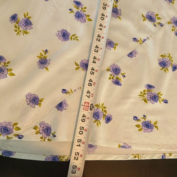 ASOS Blue Floral Maxi Slip Dress Romantic Feminine Fairy Cottage Lightweight 4 - Picture 7 of 9